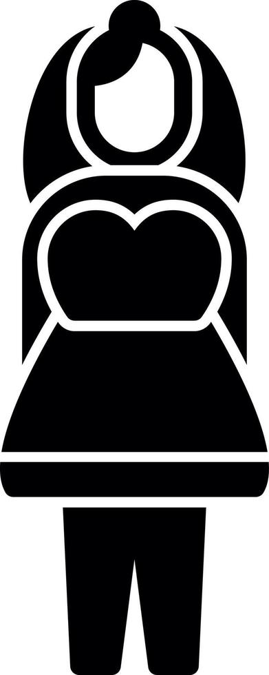 diseño de icono de vector de novia