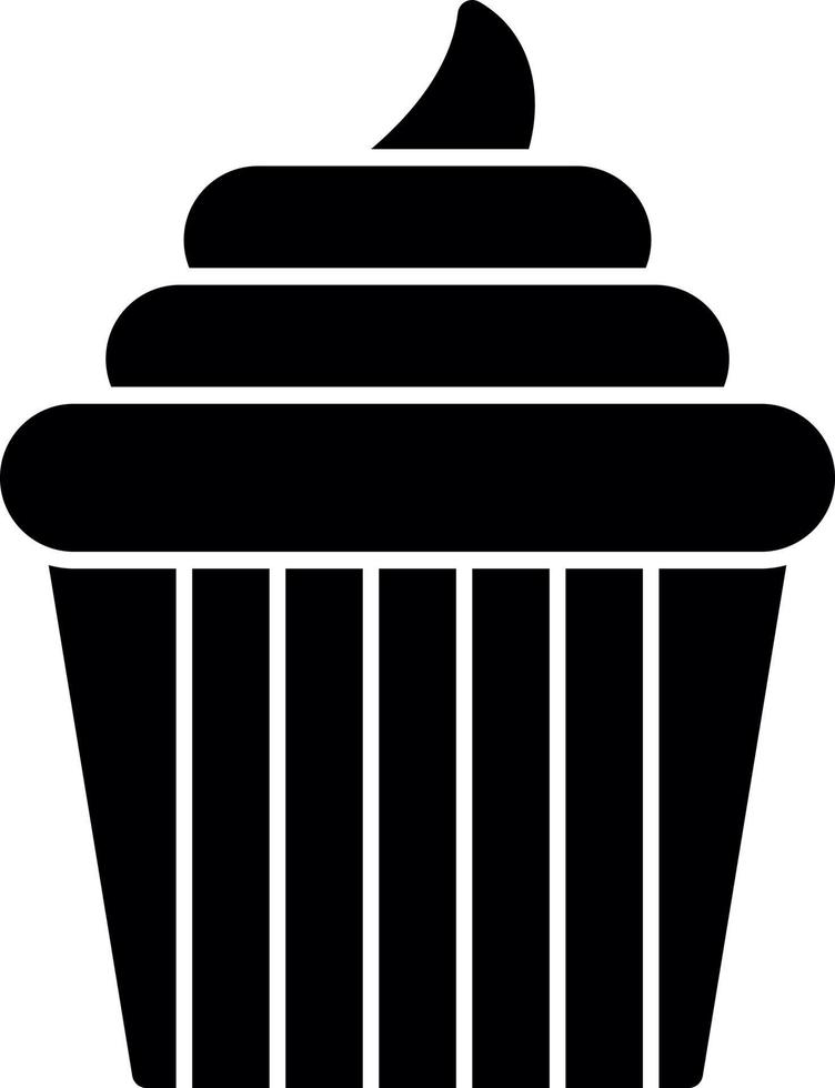 Wedding Cupcake Vector Icon Design