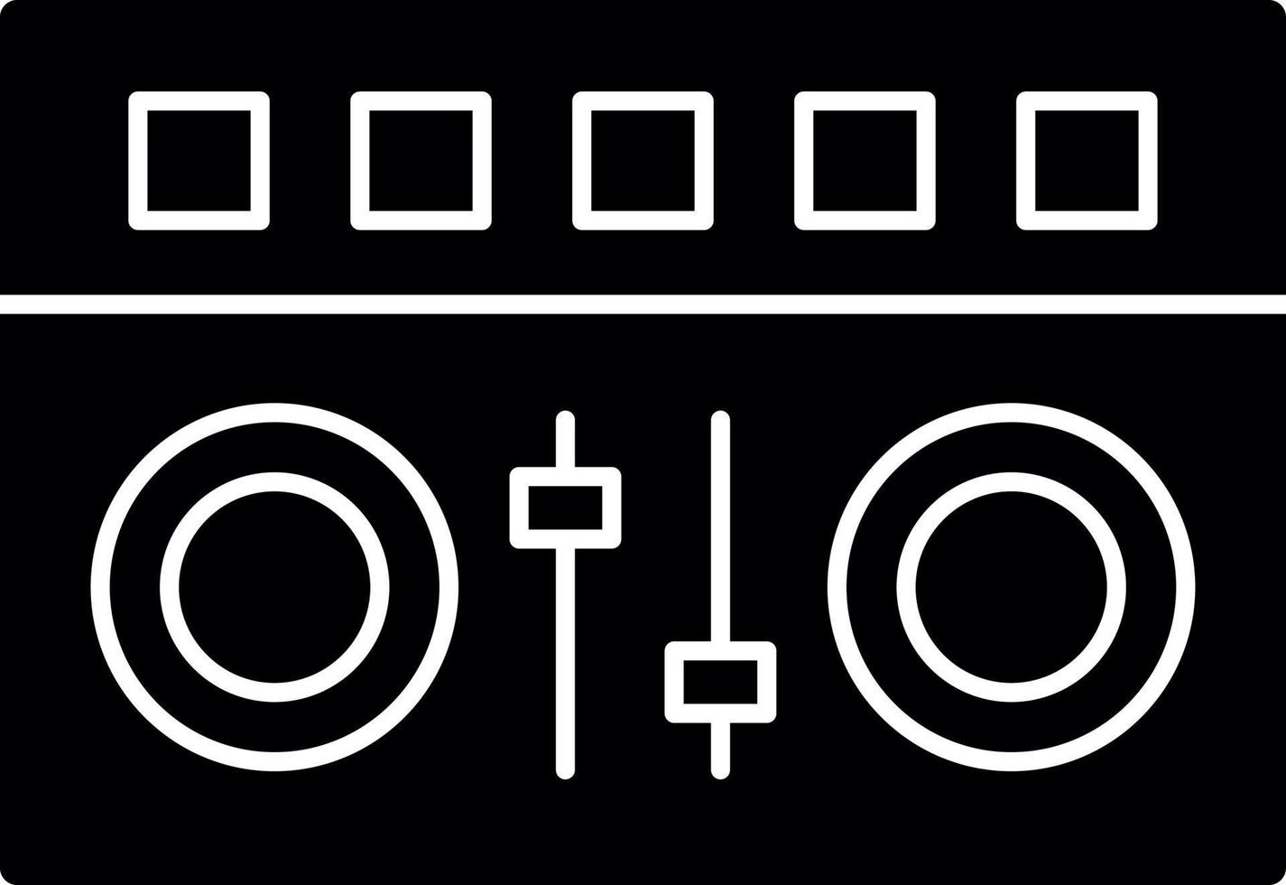 DJ Mixer Vector Icon Design