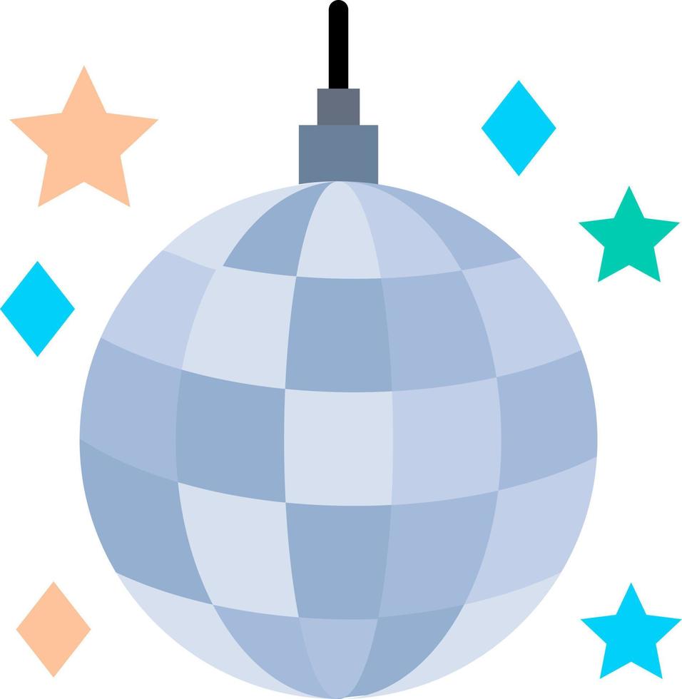 Disco Ball Vector Icon Design