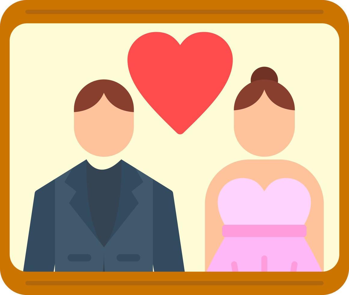 Wedding Photos Vector Icon Design