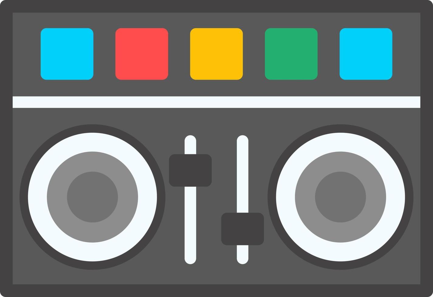 DJ Mixer Vector Icon Design