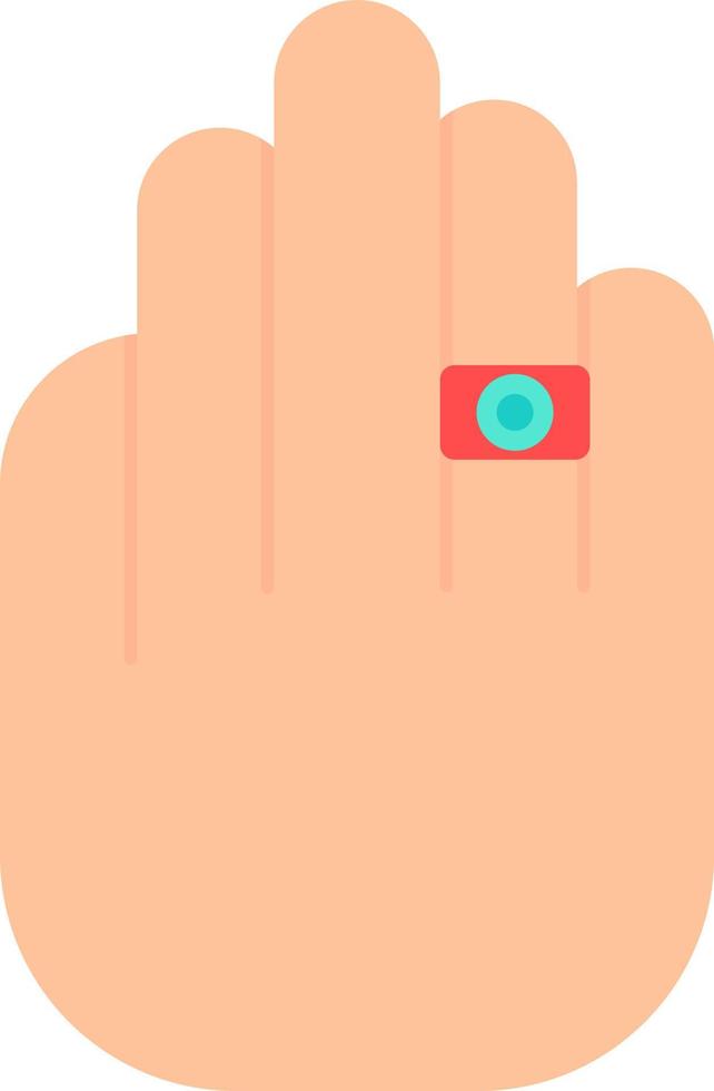 Ring in Hand Vector Icon Design