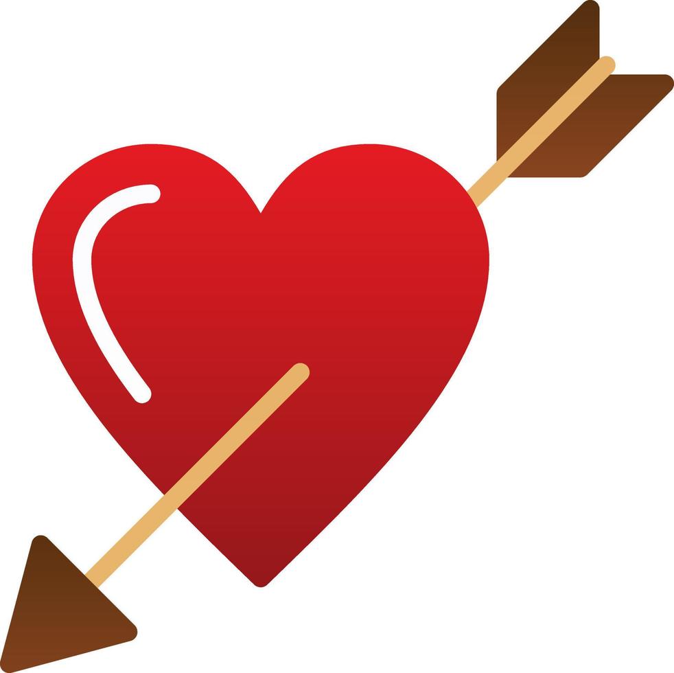 Heart Arrow Vector Icon Design