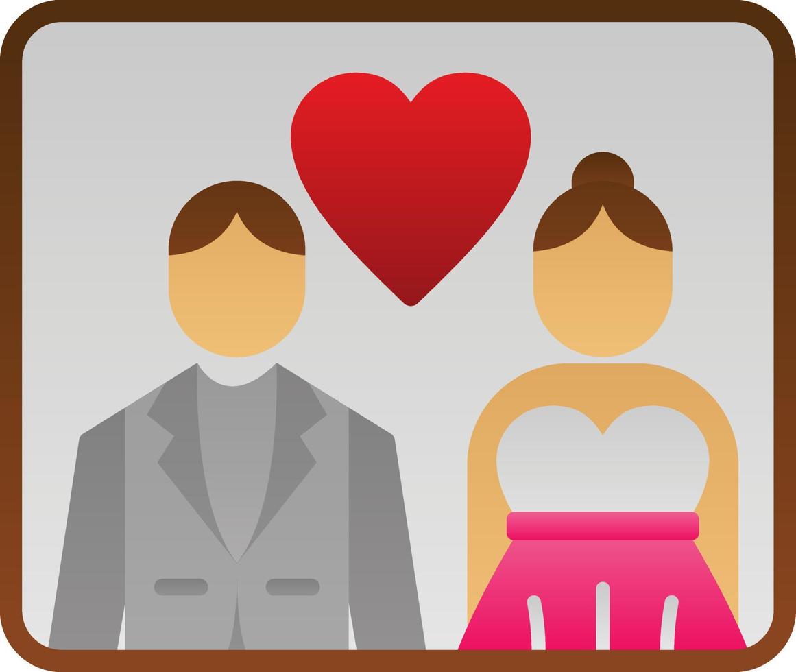 Wedding Photos Vector Icon Design