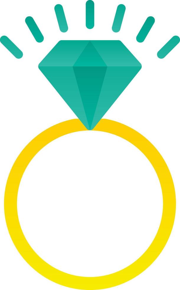 Wedding Ring Vector Icon Design