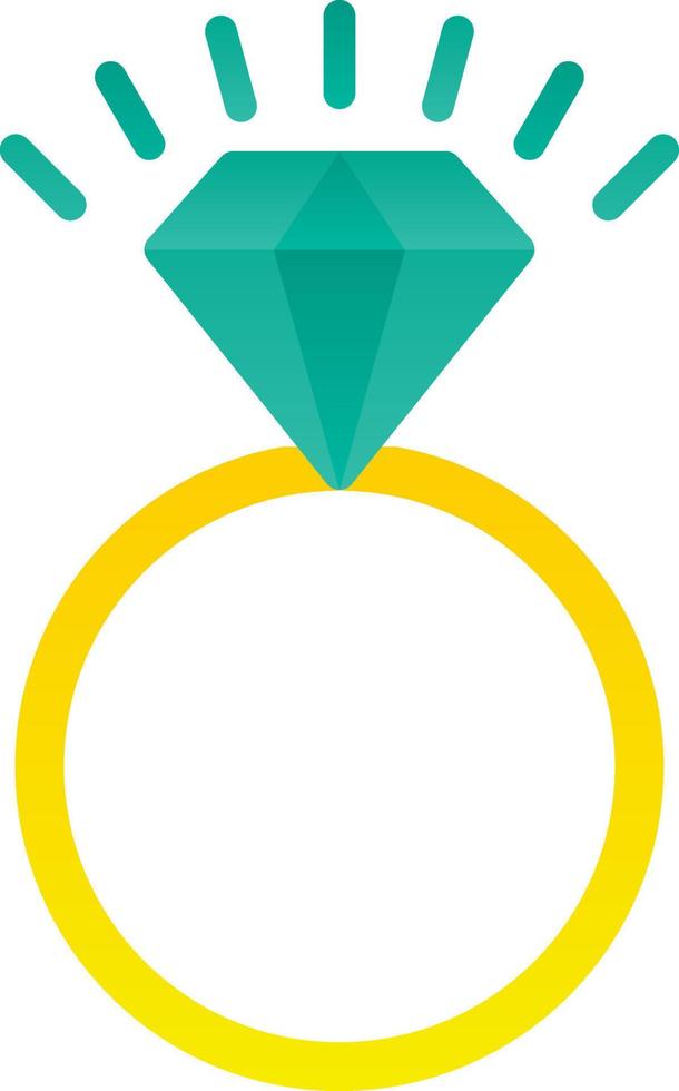 Wedding Ring Vector Icon Design