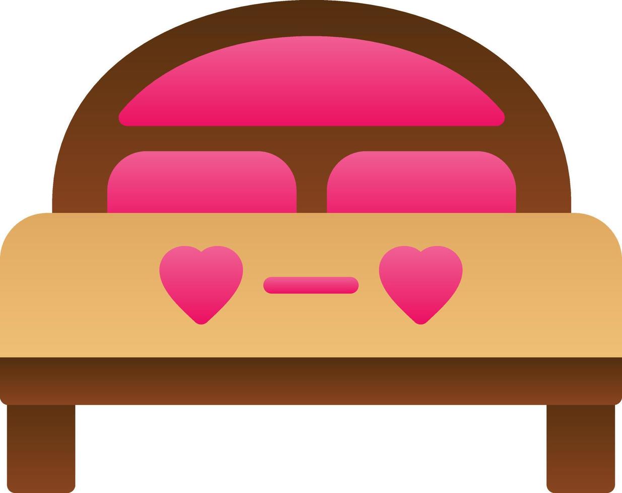 Double Bed Vector Icon Design