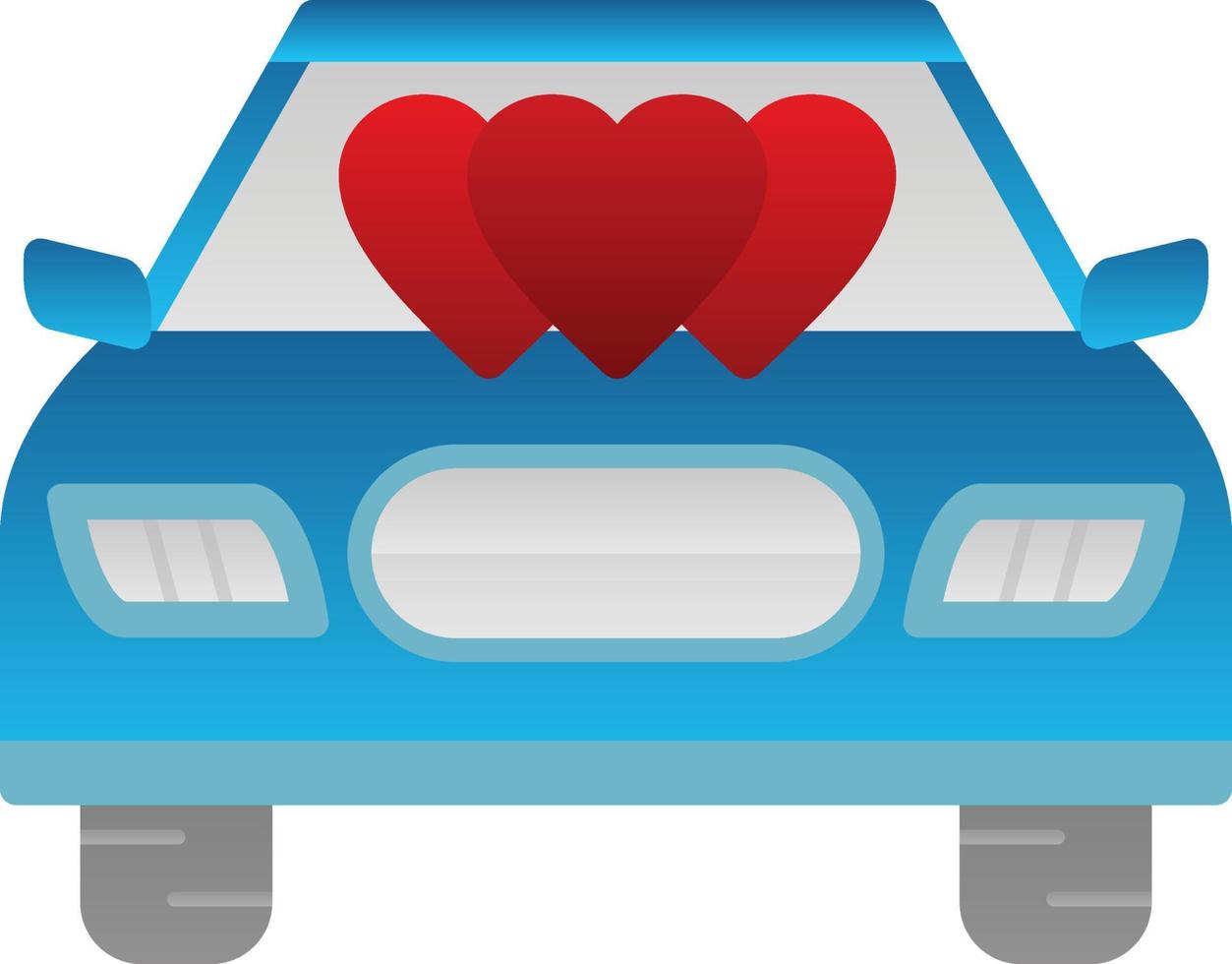 diseño de icono de vector de coche de boda