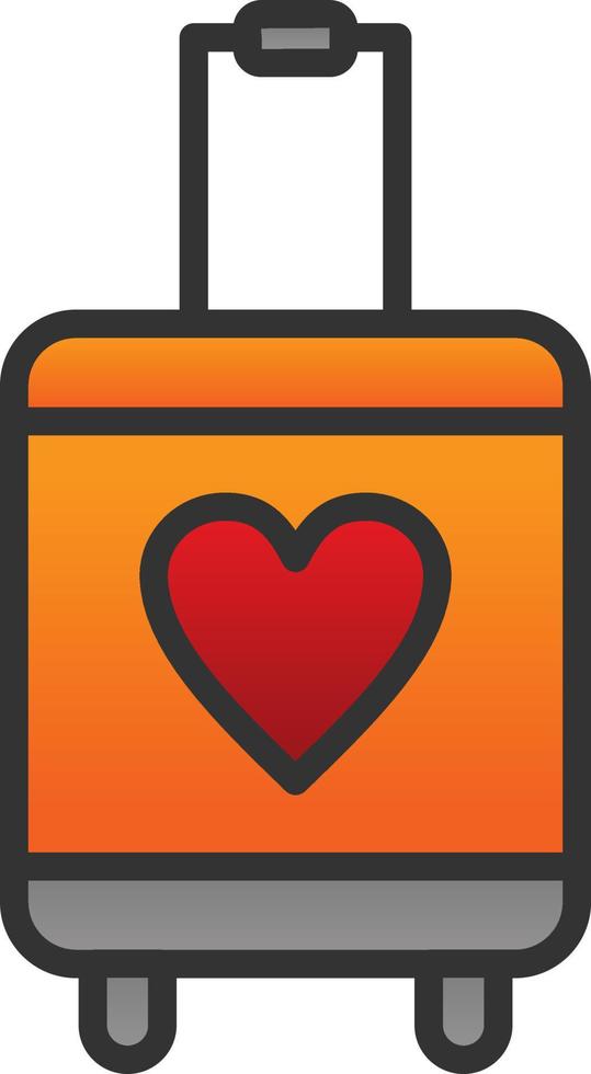 Suitcase Vector Icon Design