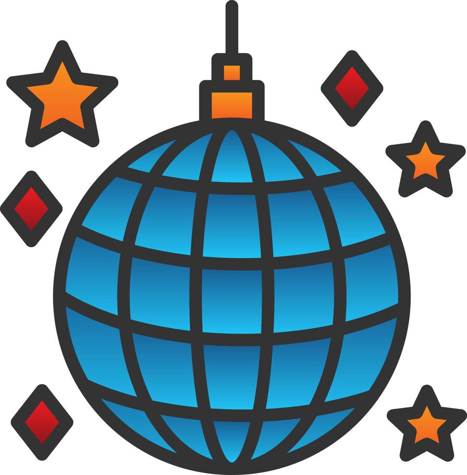 Disco Ball Vector Icon Design