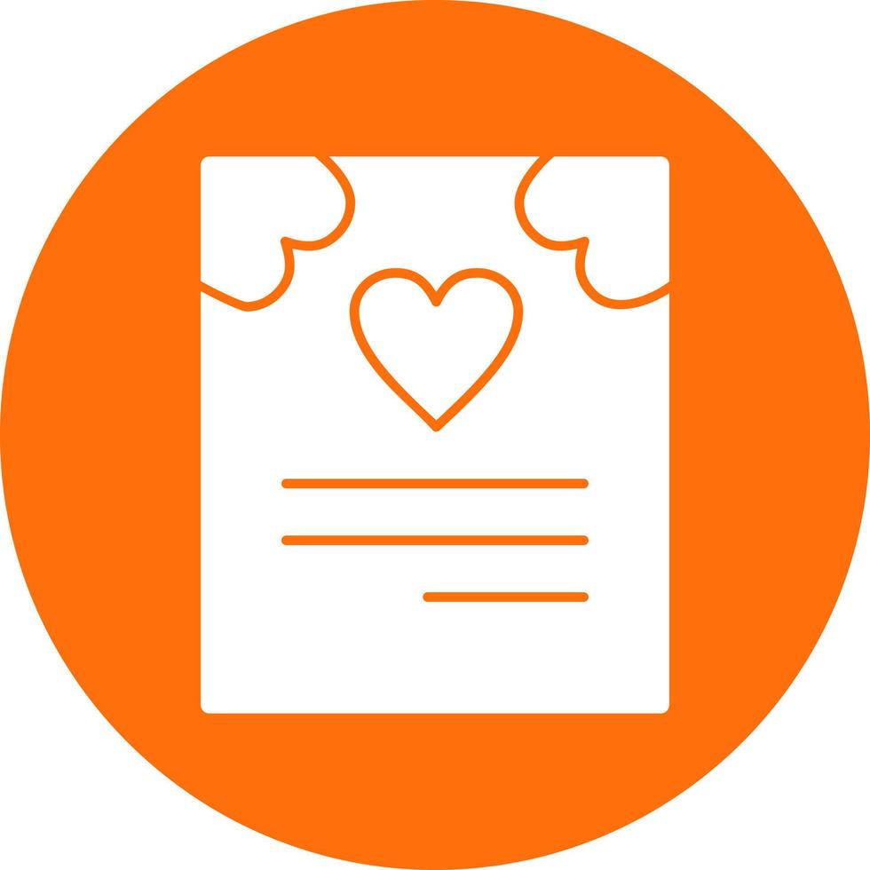 Wedding Card Vector Icon Design