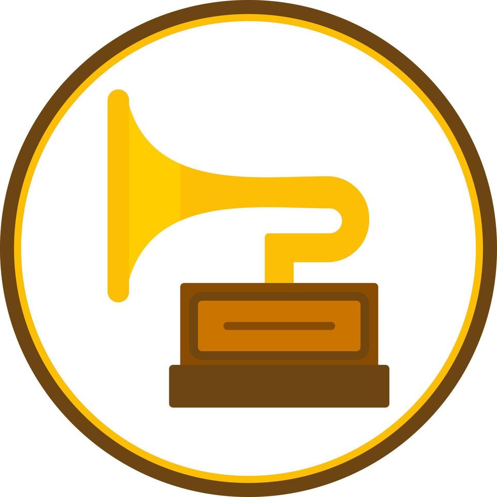 Gramophone Vector Icon Design