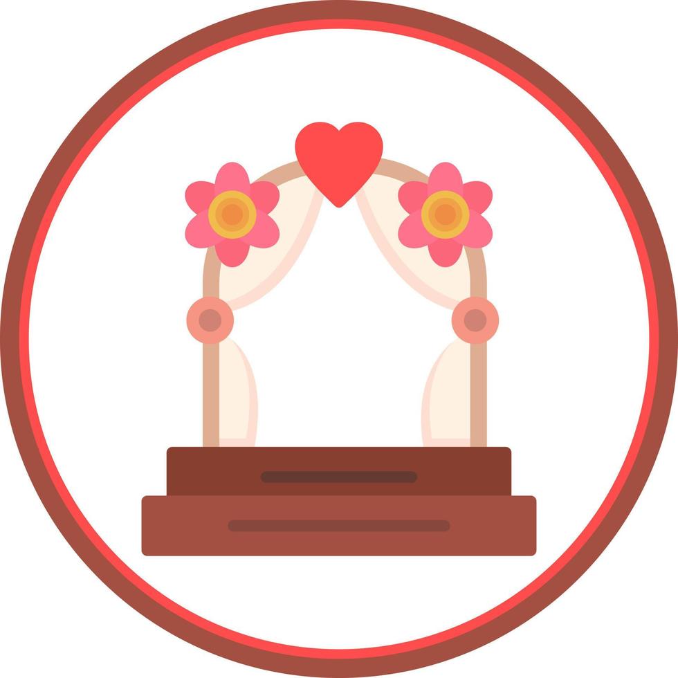 Wedding Arch Vector Icon Design
