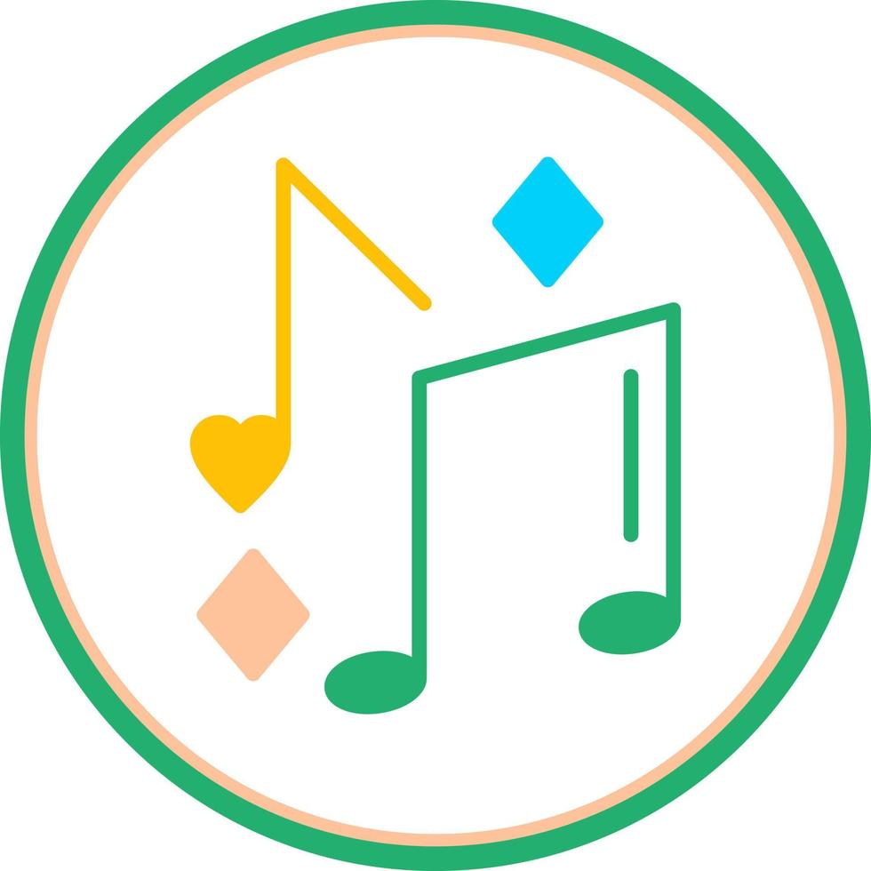 Musical Note Vector Icon Design