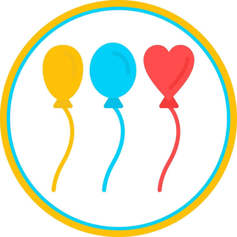 Wedding Balloon Vector Icon Design