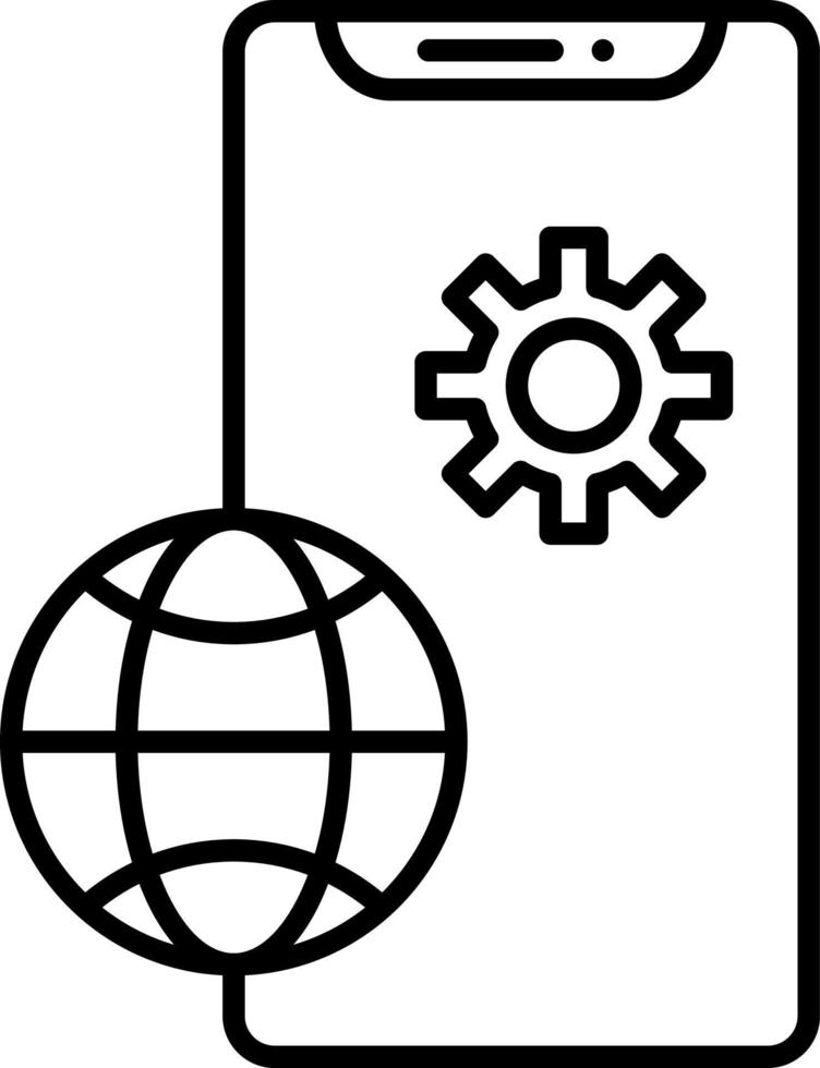 SEO Line icon vector