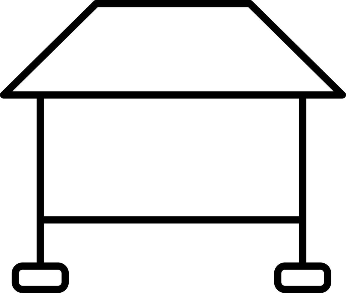 Conference Table Line icon vector