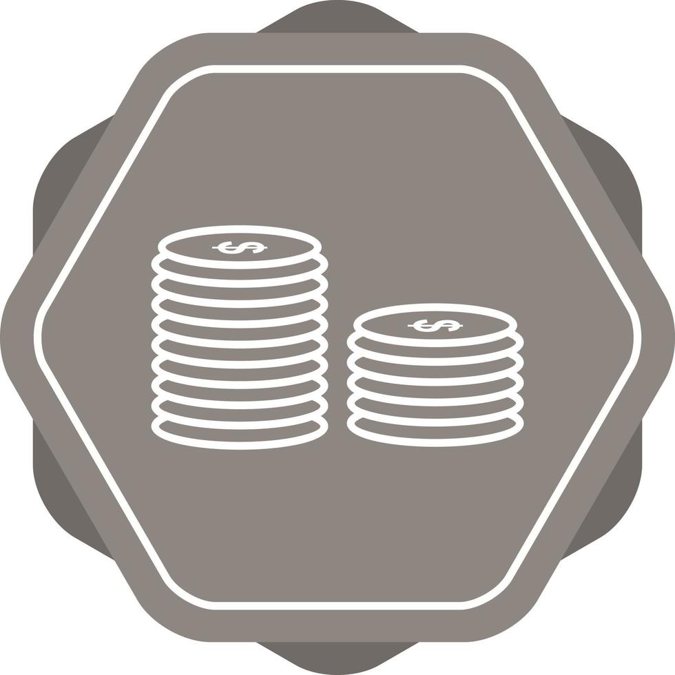 Stack of Coins Line Icon vector