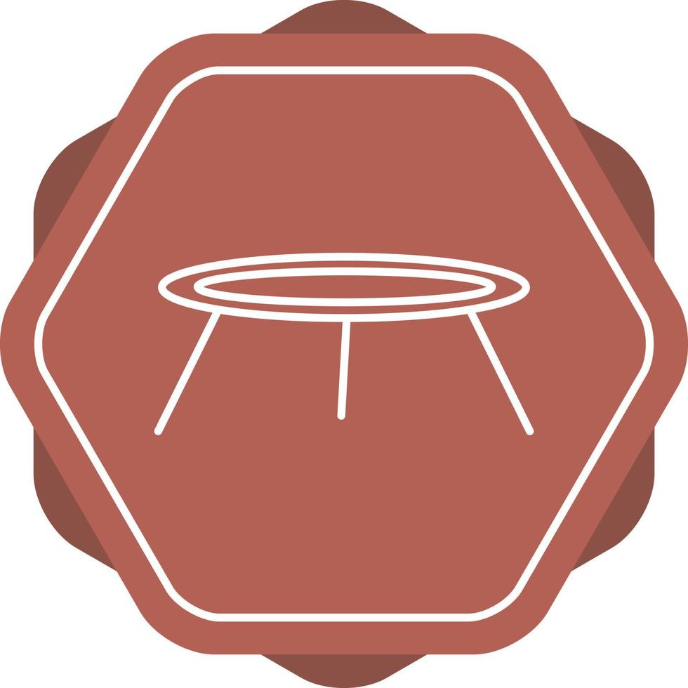 Table Line Icon vector