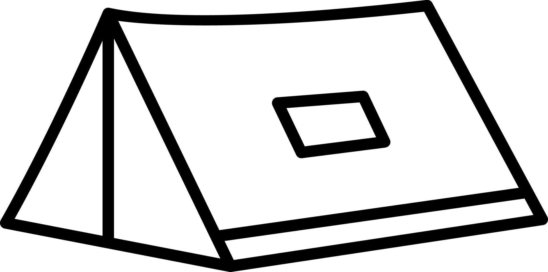 Tent Line icon vector