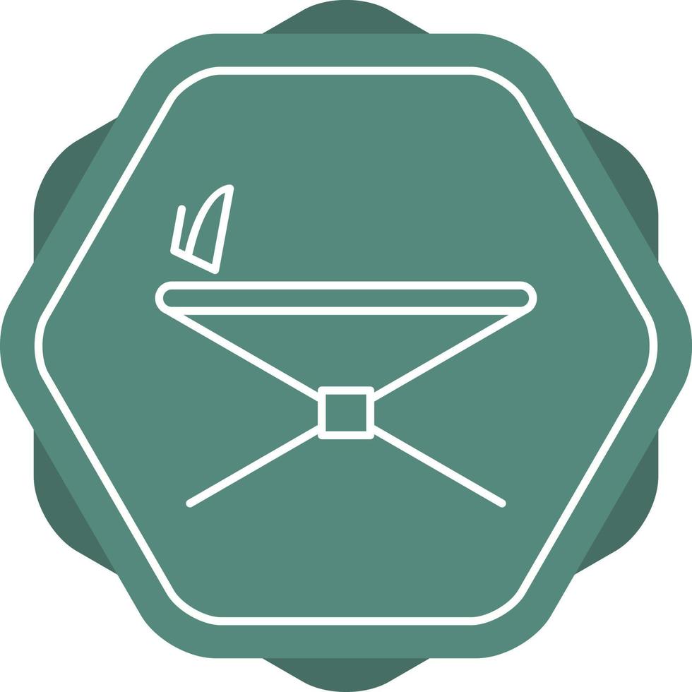 Iron Stand Line Icon vector