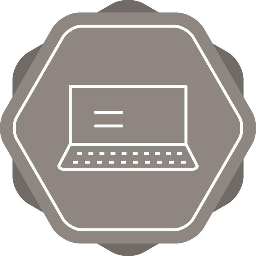 Laptop Line Icon vector