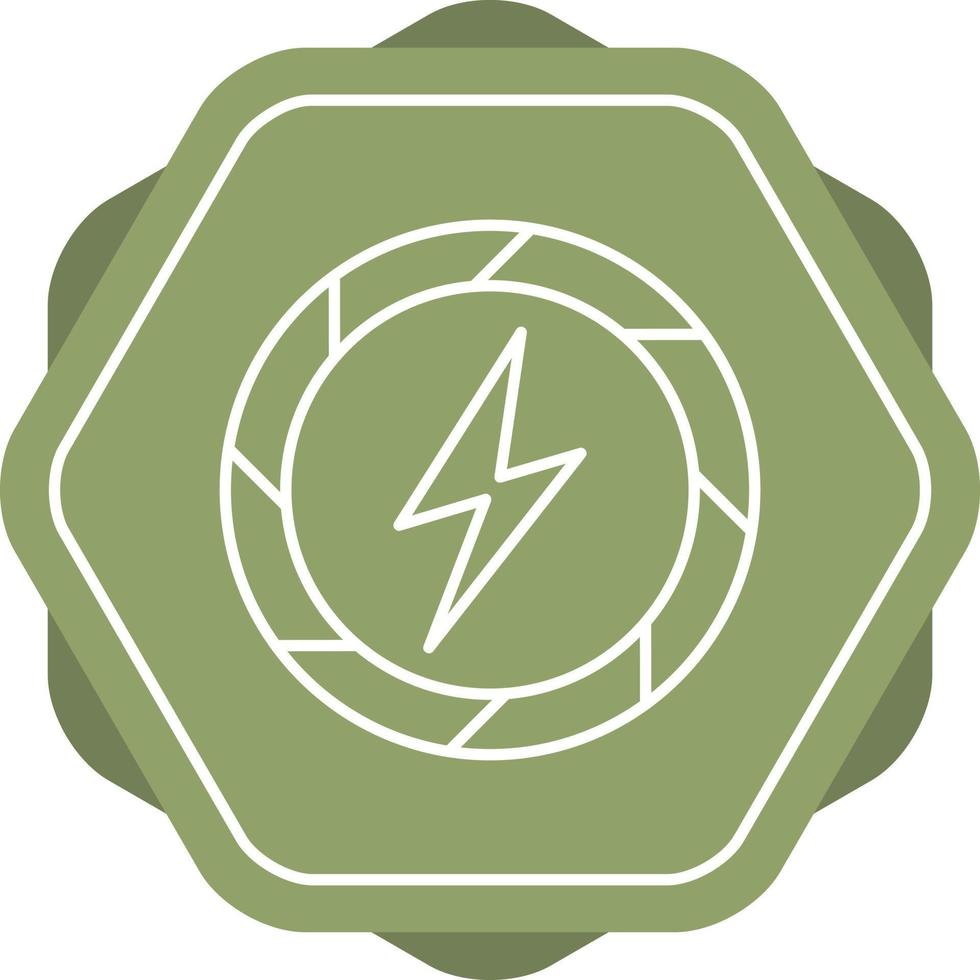 icono de línea de corriente eléctrica vector