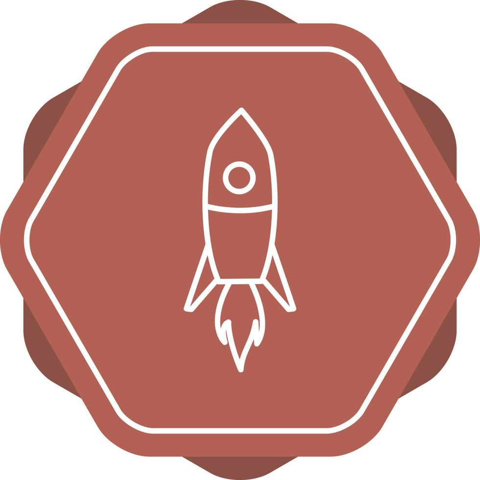 Rocket Line Icon vector