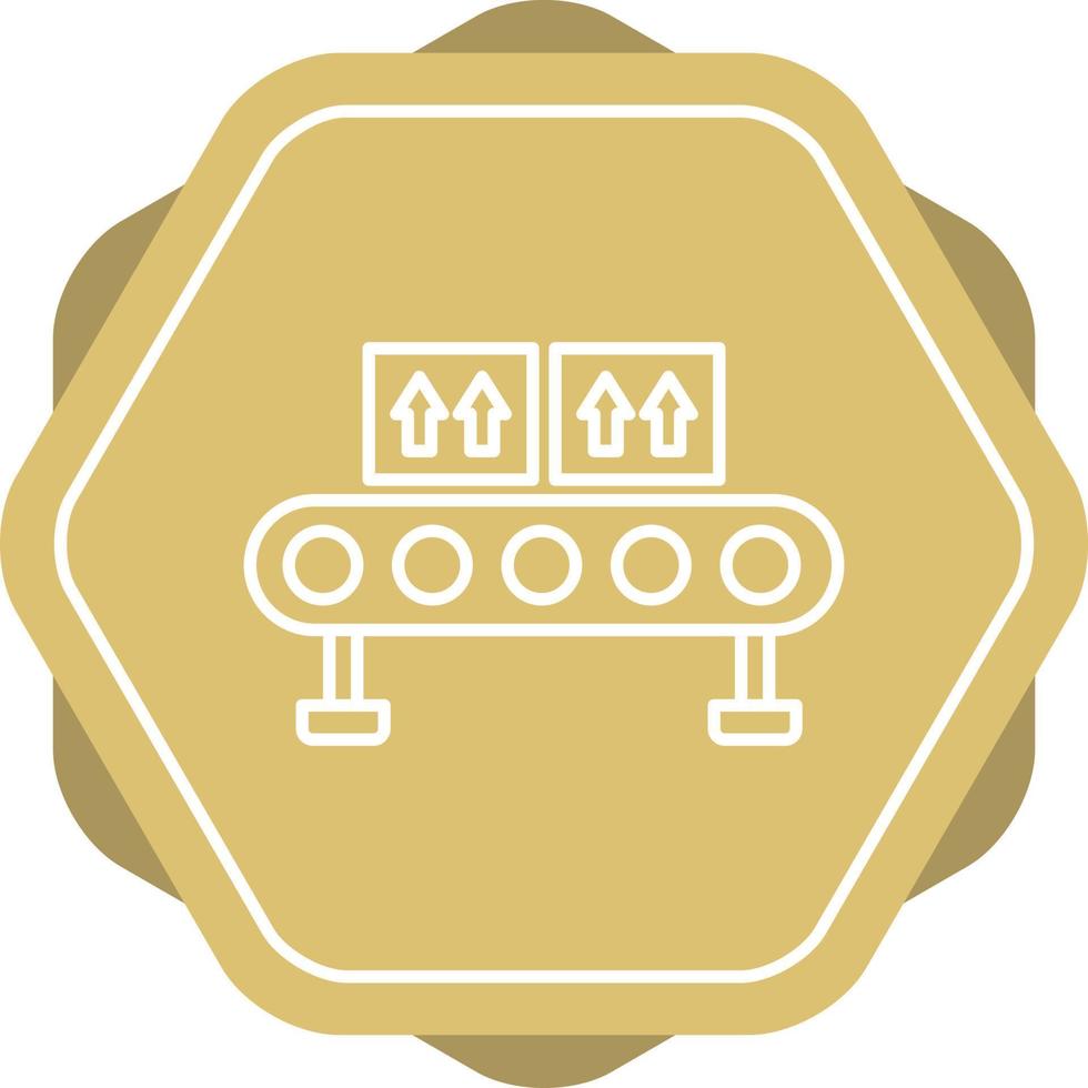 Assembly Line Line Icon vector