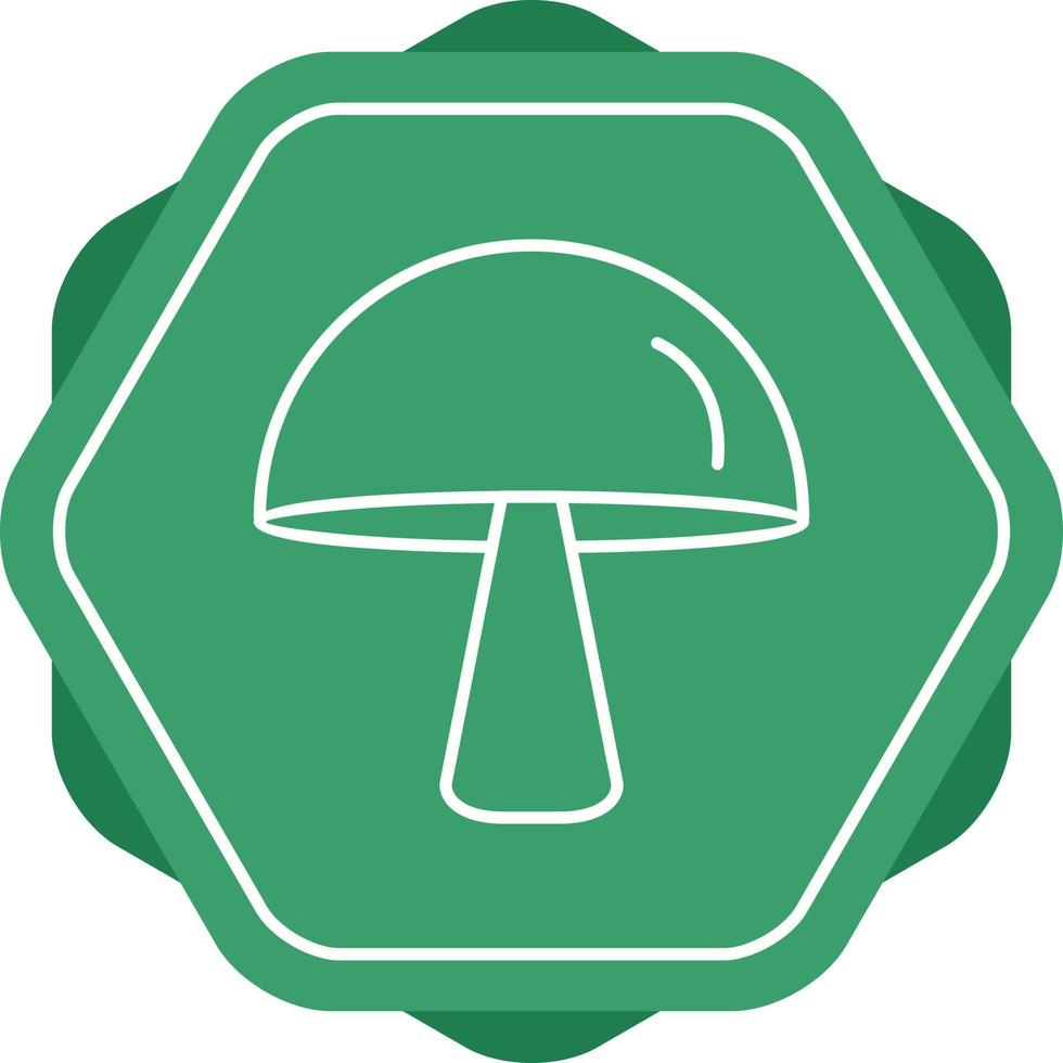 Unique Mushroom Vector Line Icon