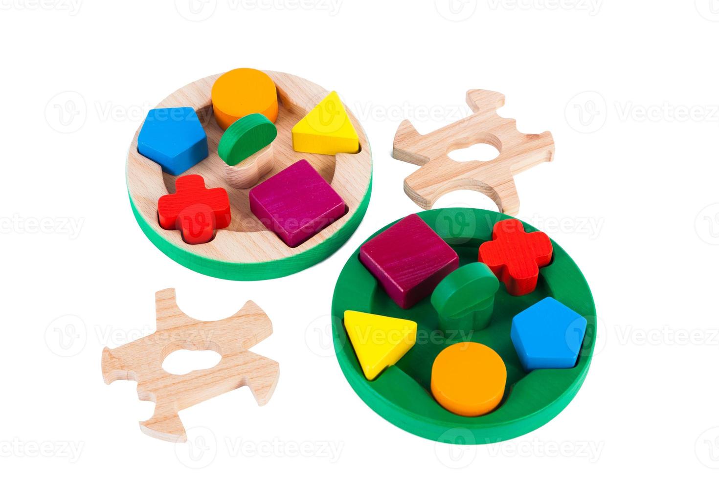 Photo of a wooden toy  children s sorter with small wooden details
