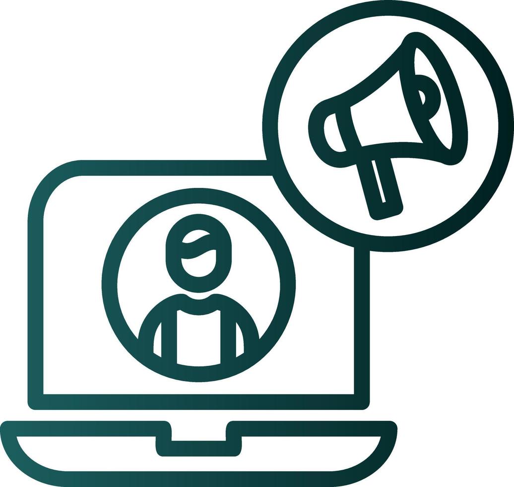 Content Marketer Vector Icon Design