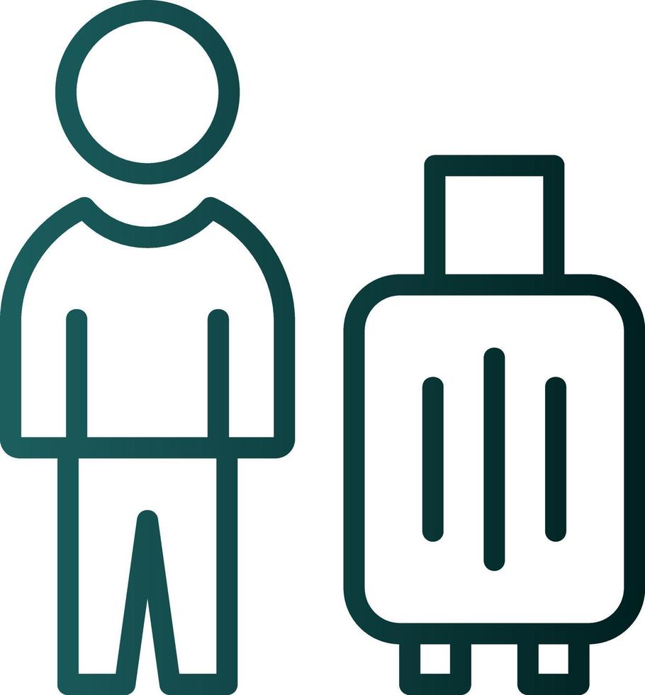 Solo Travel Vector Icon Design