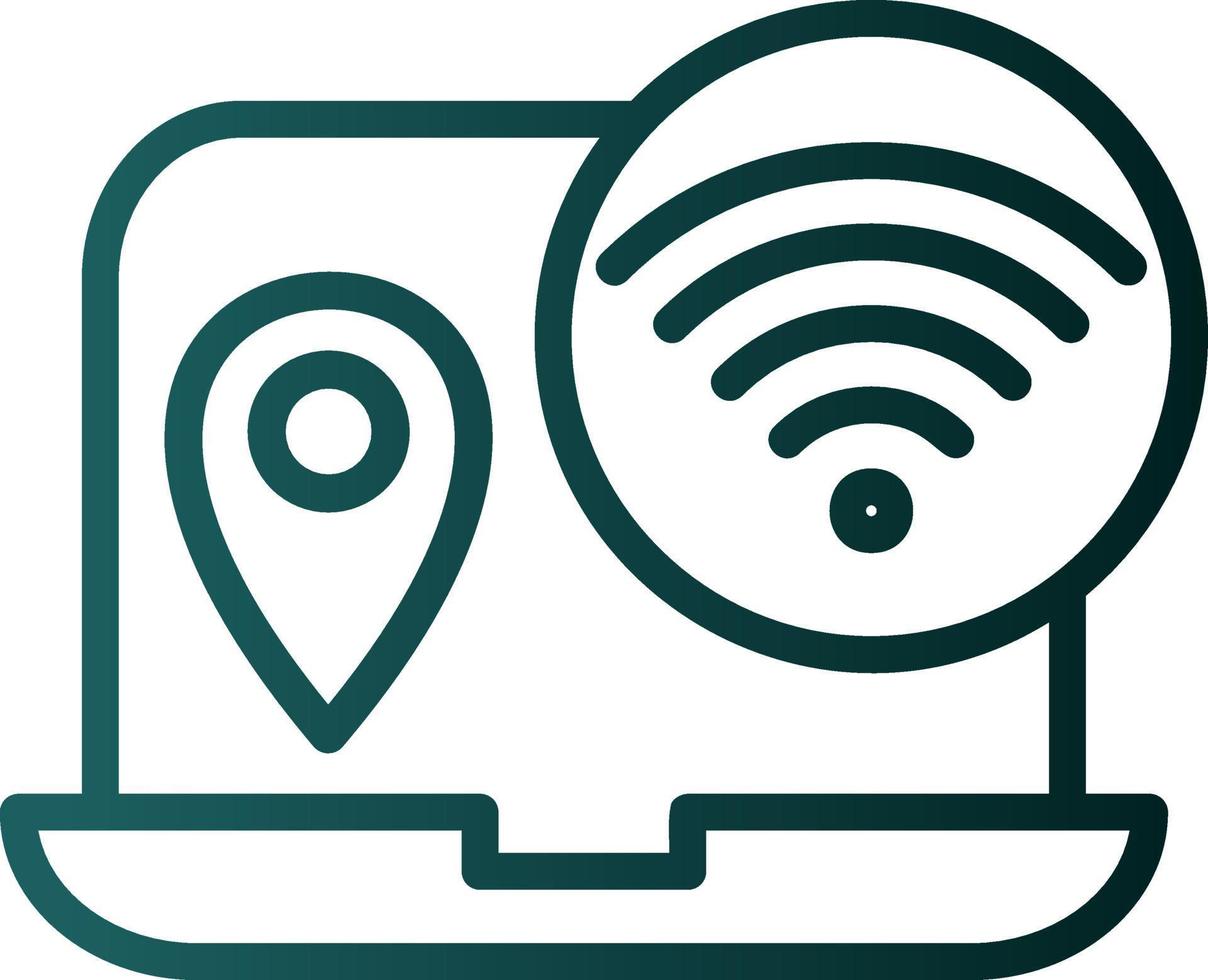 Digital Nomad Hub Vector Icon Design
