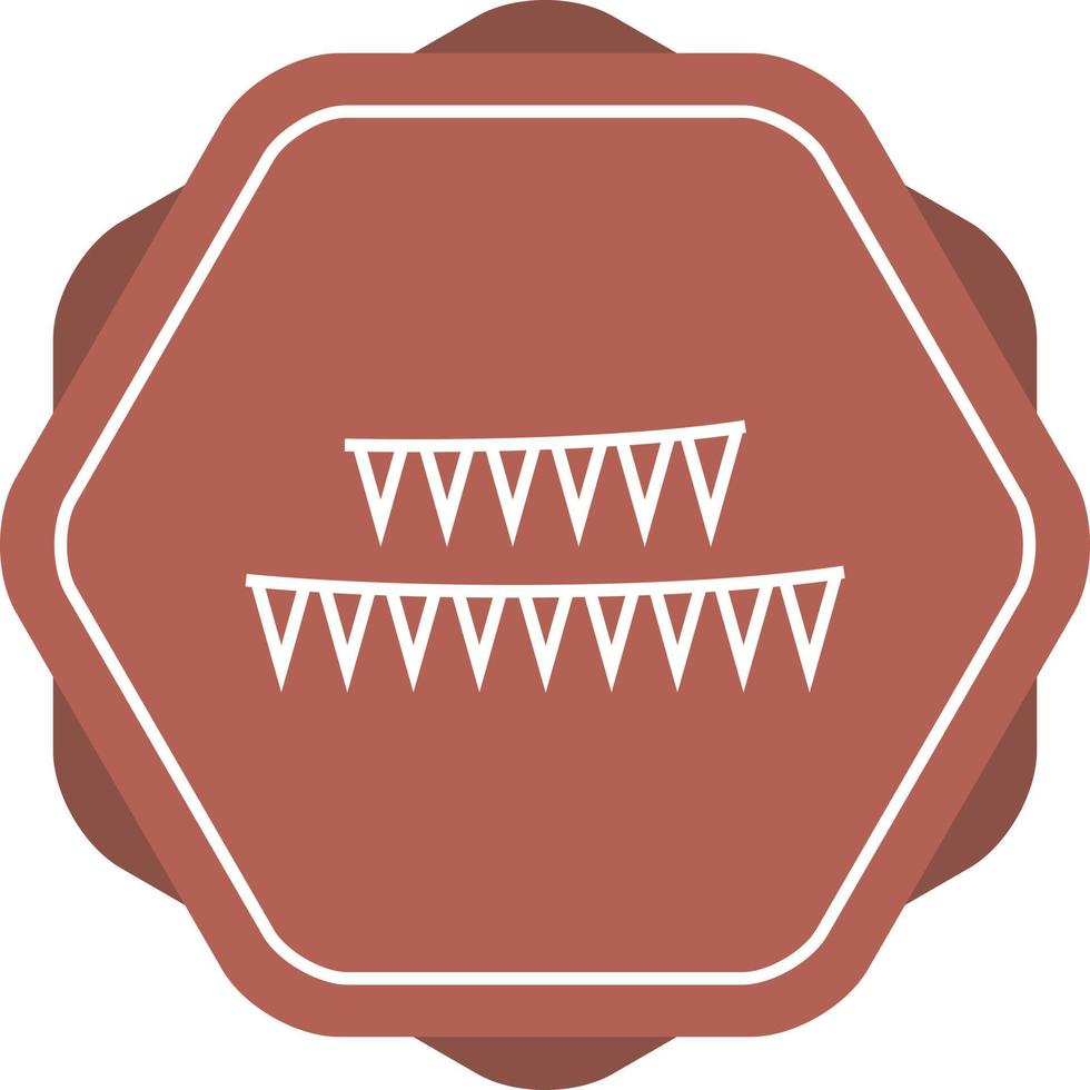 Unique Celebrations Flag Vector Line Icon