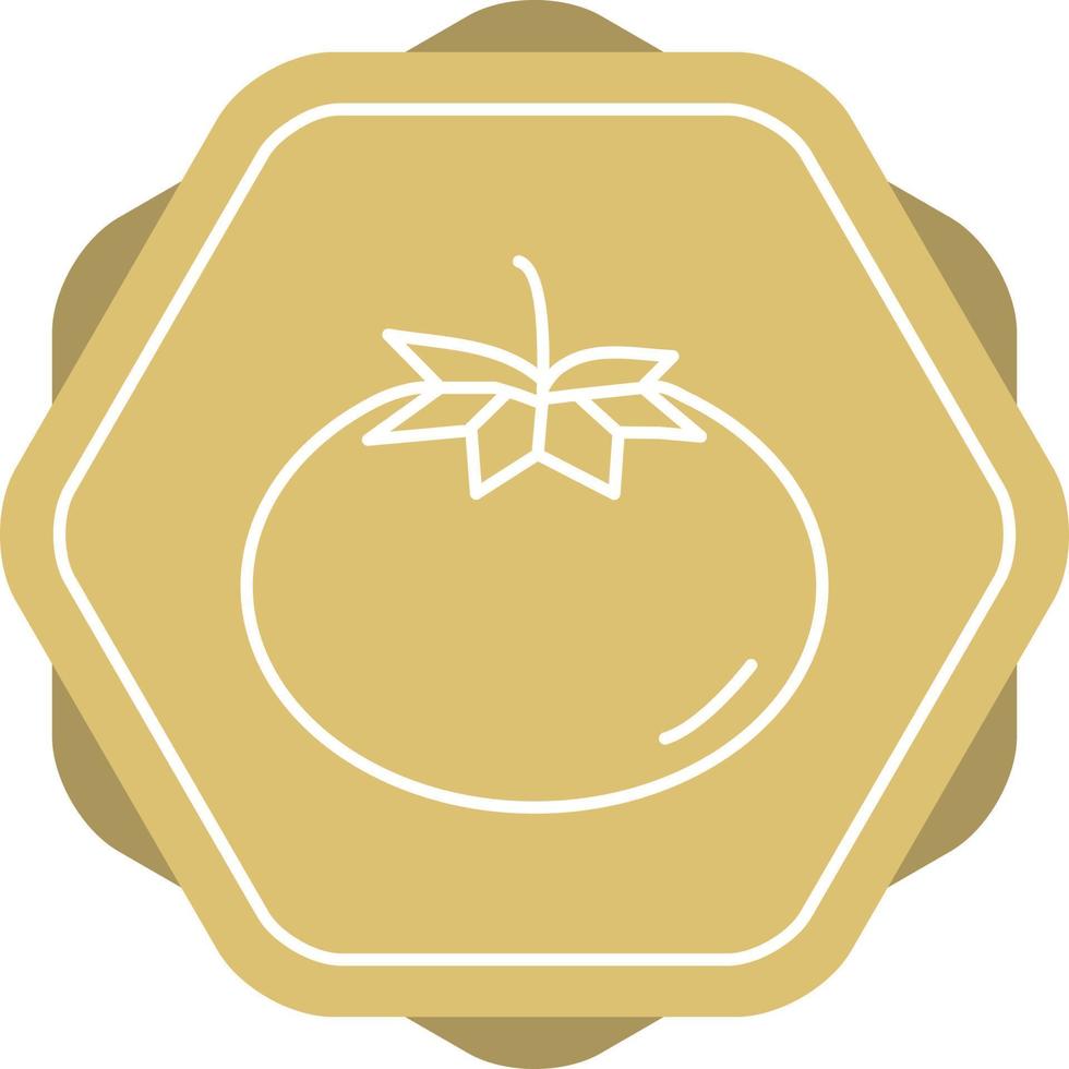 icono de línea de vector de tomate único