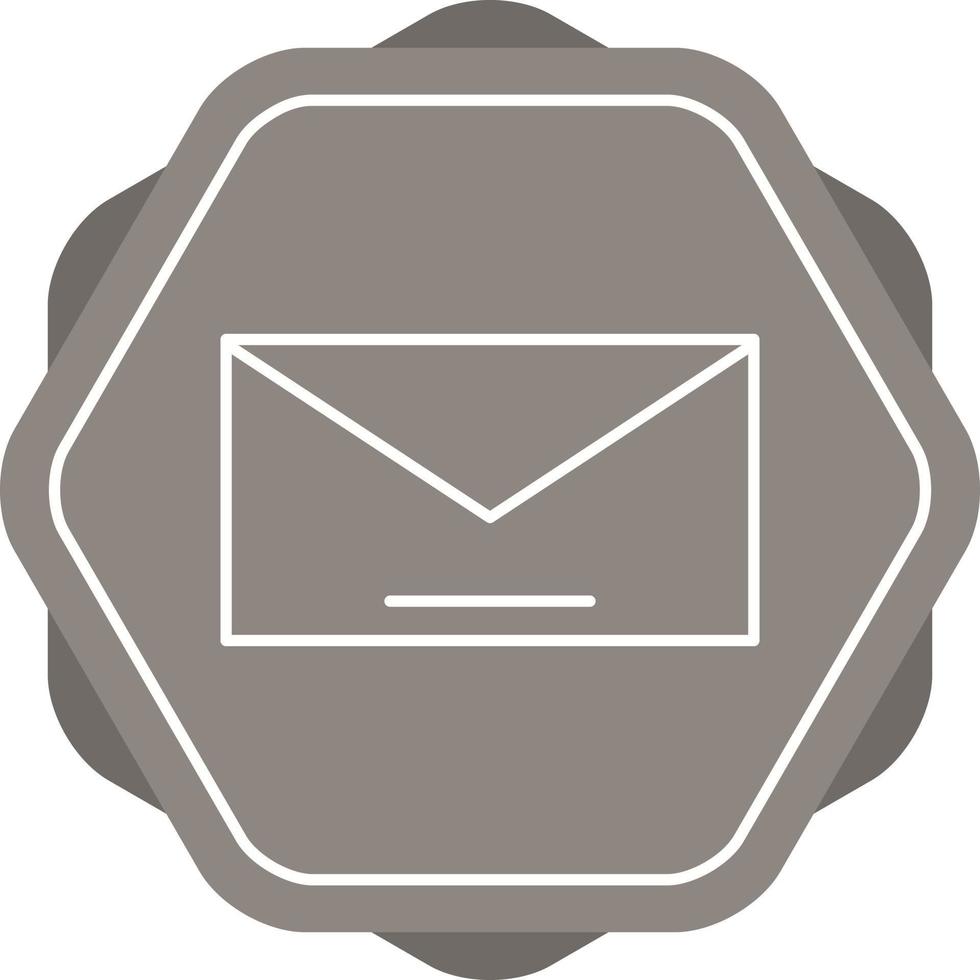 icono de línea de vector de correo único