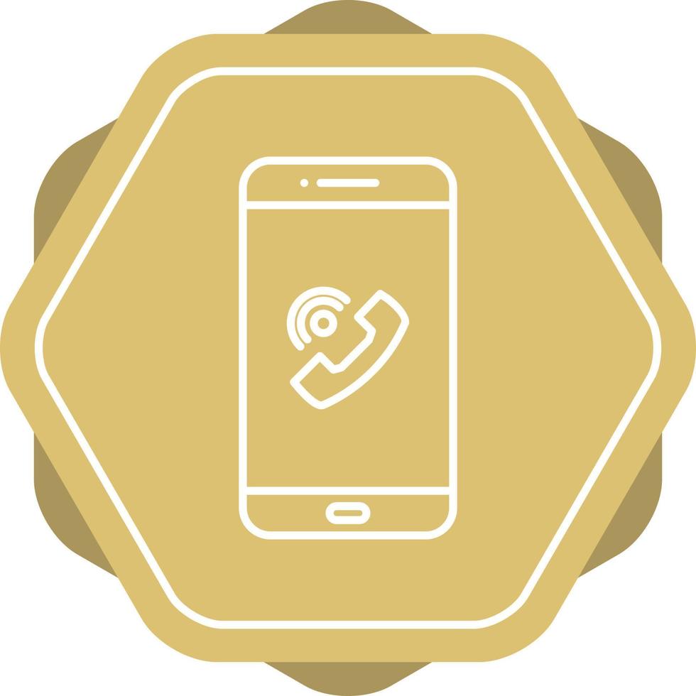 Unique Call On Speaker Vector Line Icon