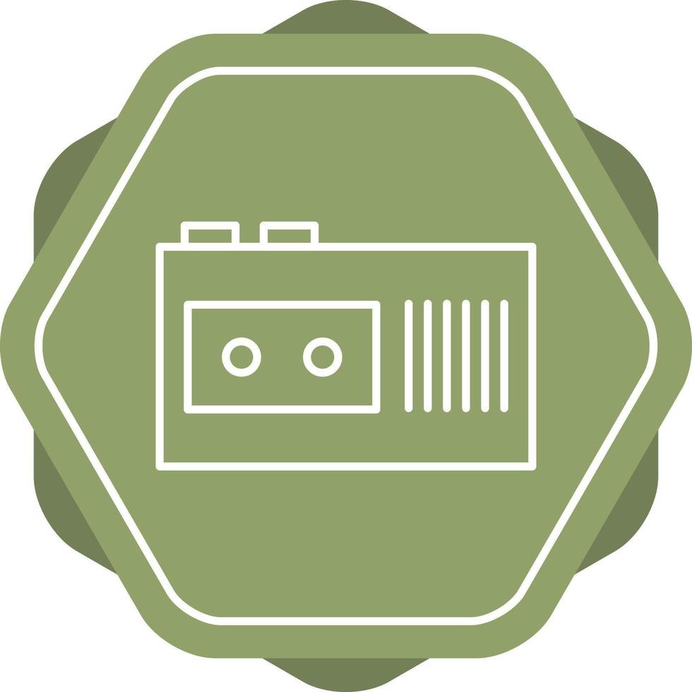 Unique News Station Vector Glyph Icon