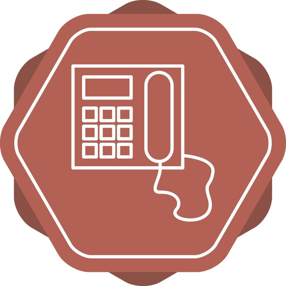 Unique Telephone Vector Line Icon