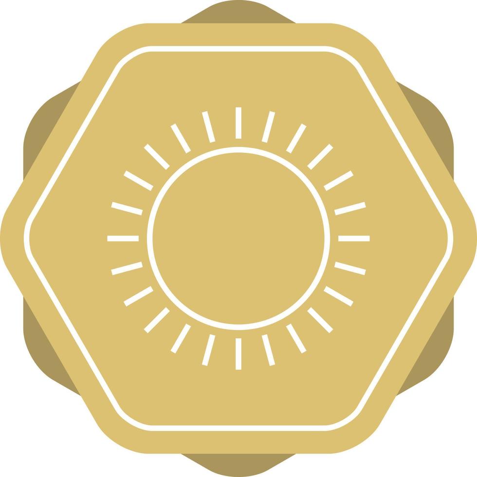 Unique Sun Vector Line Icon