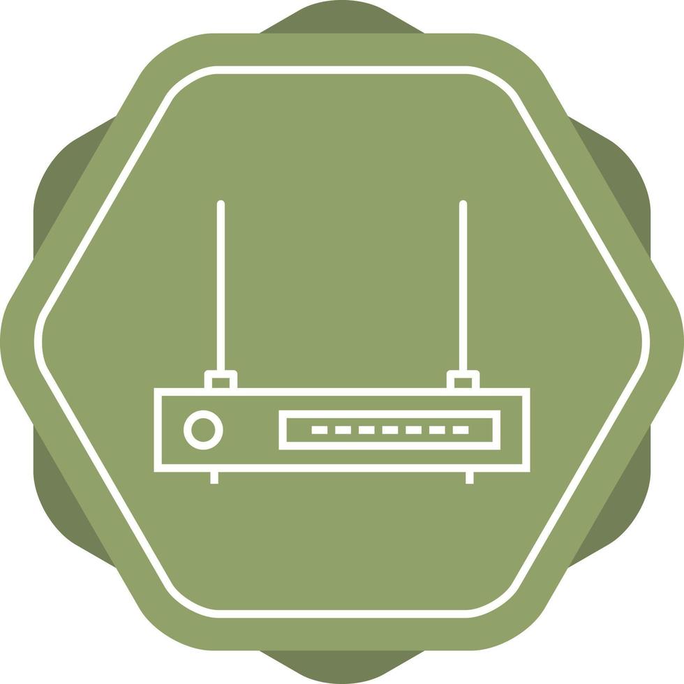 Unique Wifi Router Vector Line Icon