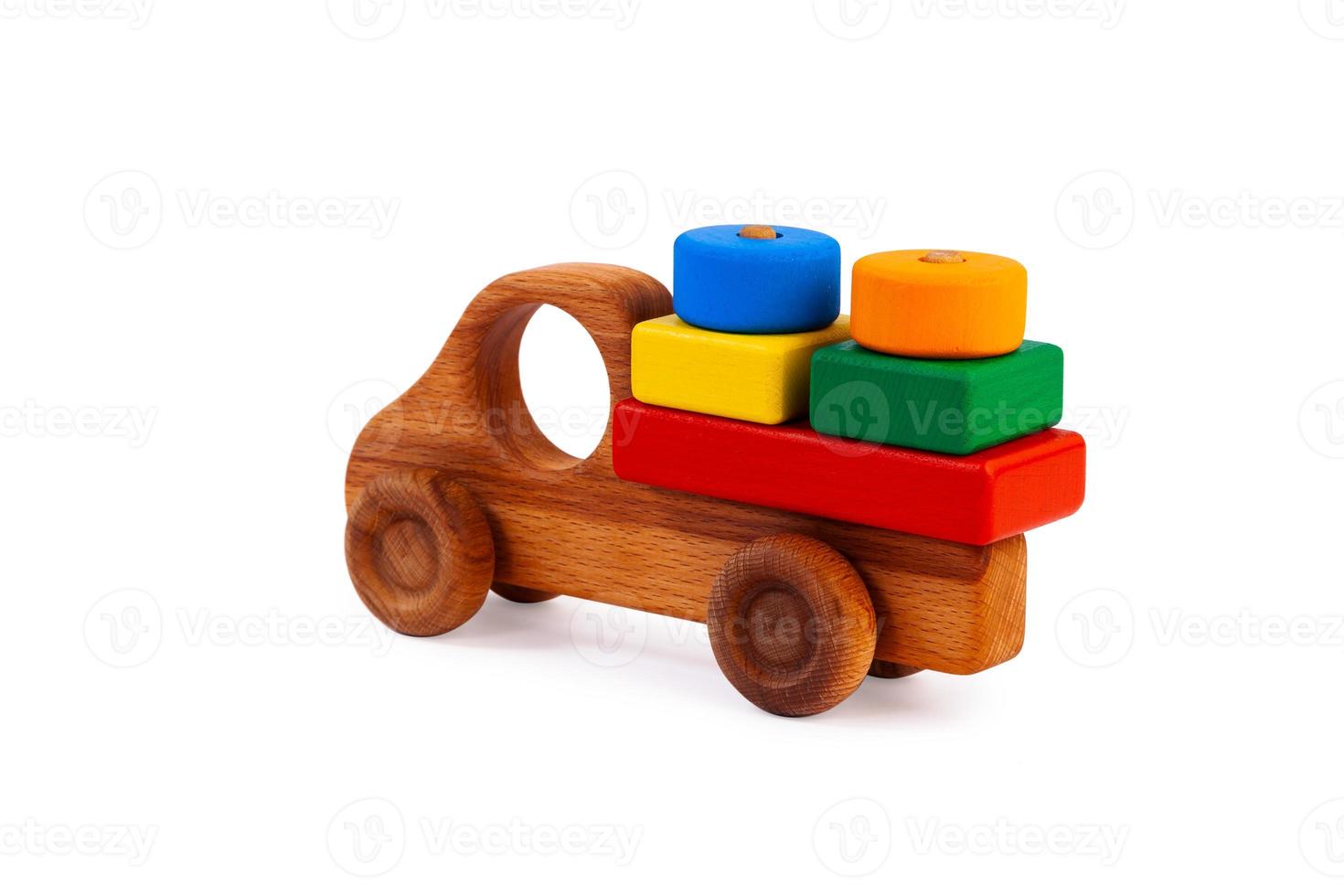 Photo of a wooden car  of beech