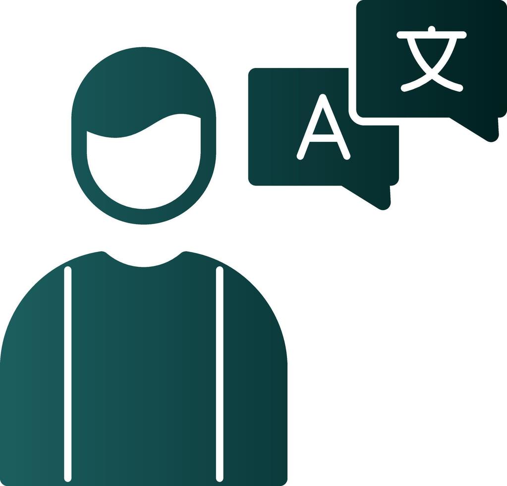 Freelance Translator Vector Icon Design