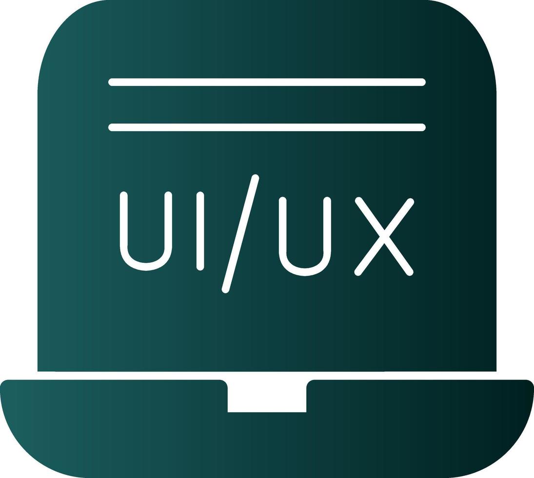 diseño de icono de vector de diseñador de ui ux