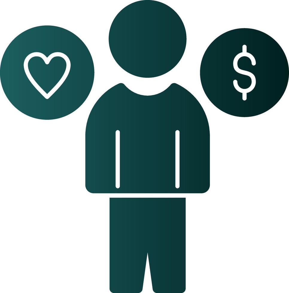 Work Life Balance Vector Icon Design