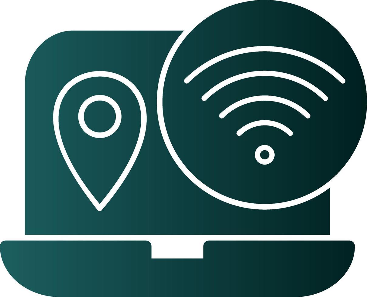 Digital Nomad Hub Vector Icon Design