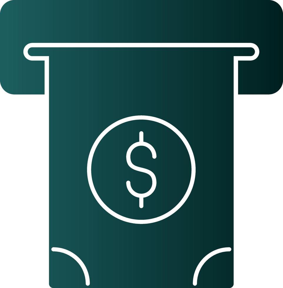 Cash Withdrawal Vector Icon Design