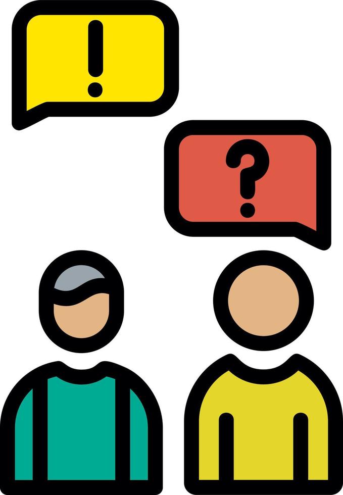 Language Barrier Vector Icon Design